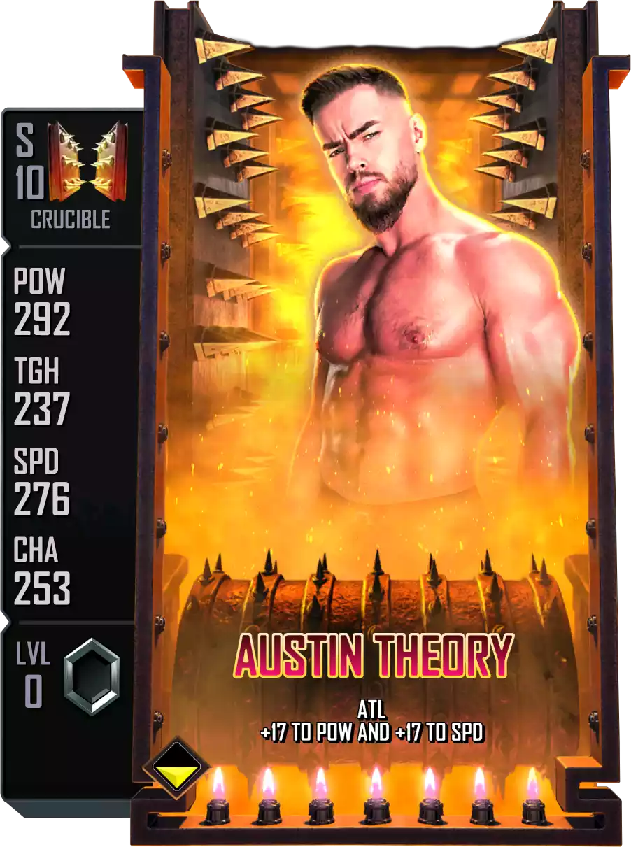 Crucible - Austin Theory - Standard Card from WWE Supercard