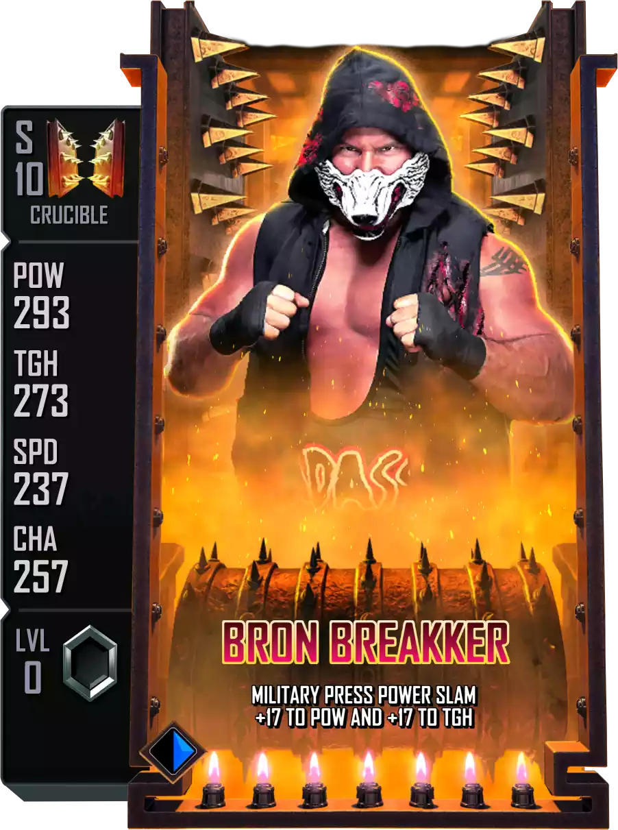 Crucible - Bron Breakker - Standard Card from WWE Supercard