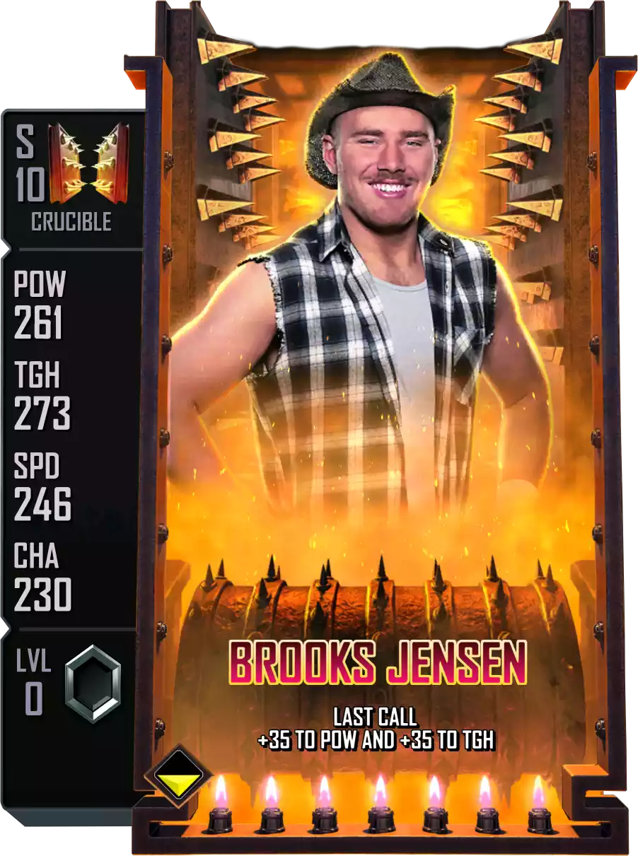 Crucible - Brooks Jensen - Standard Card from WWE Supercard