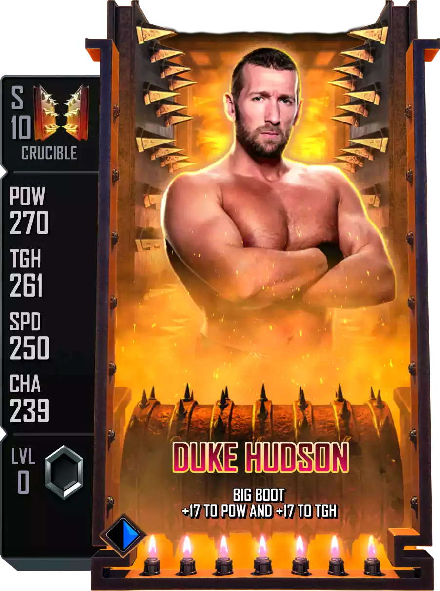 Crucible - Duke Hudson - Standard Card from WWE Supercard