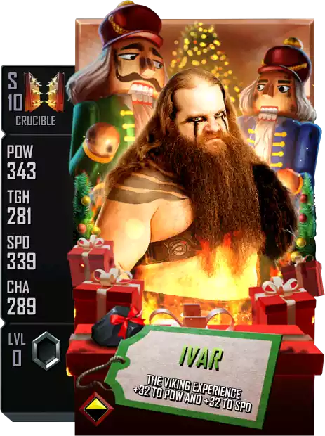 Crucible - Ivar - Winter Holidays Card from WWE Supercard