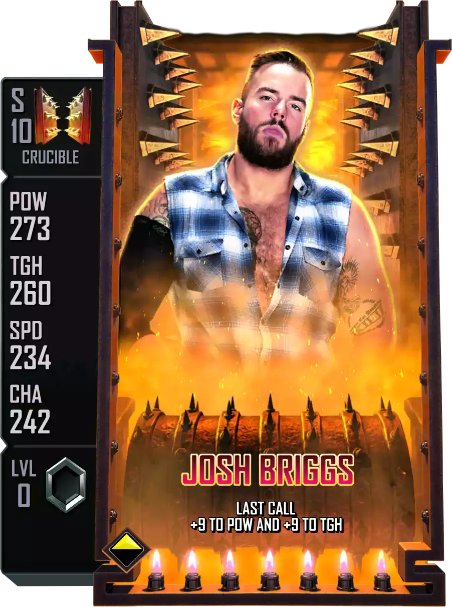 Crucible - Josh Briggs - Standard Card from WWE Supercard