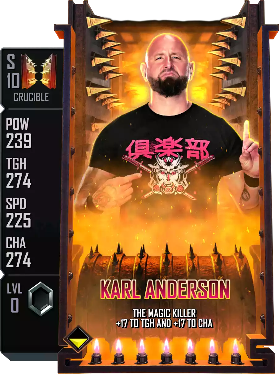 Crucible - Karl Anderson - Standard Card from WWE Supercard