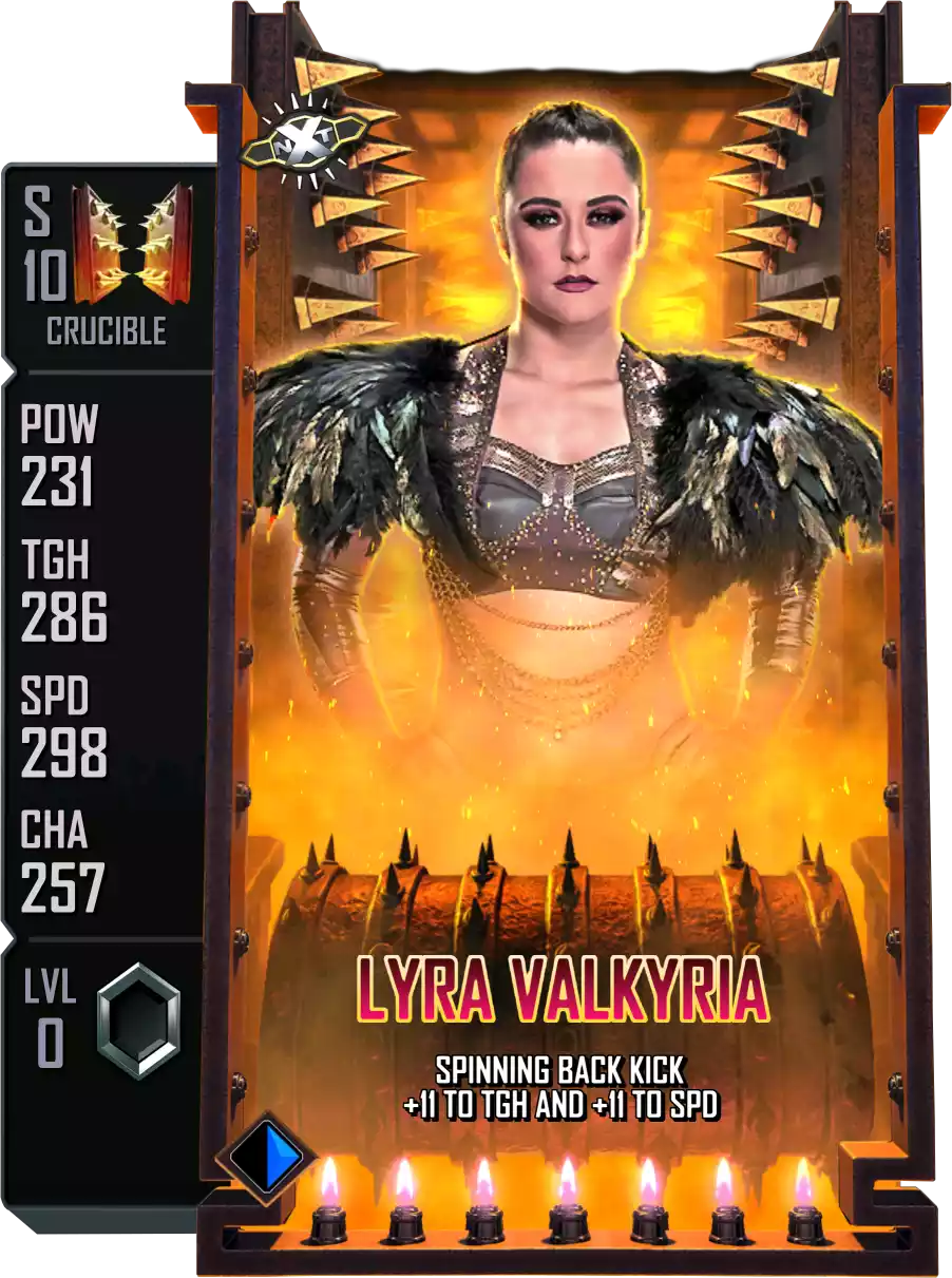 Crucible - Lyra Valkyria - Standard Card from WWE Supercard
