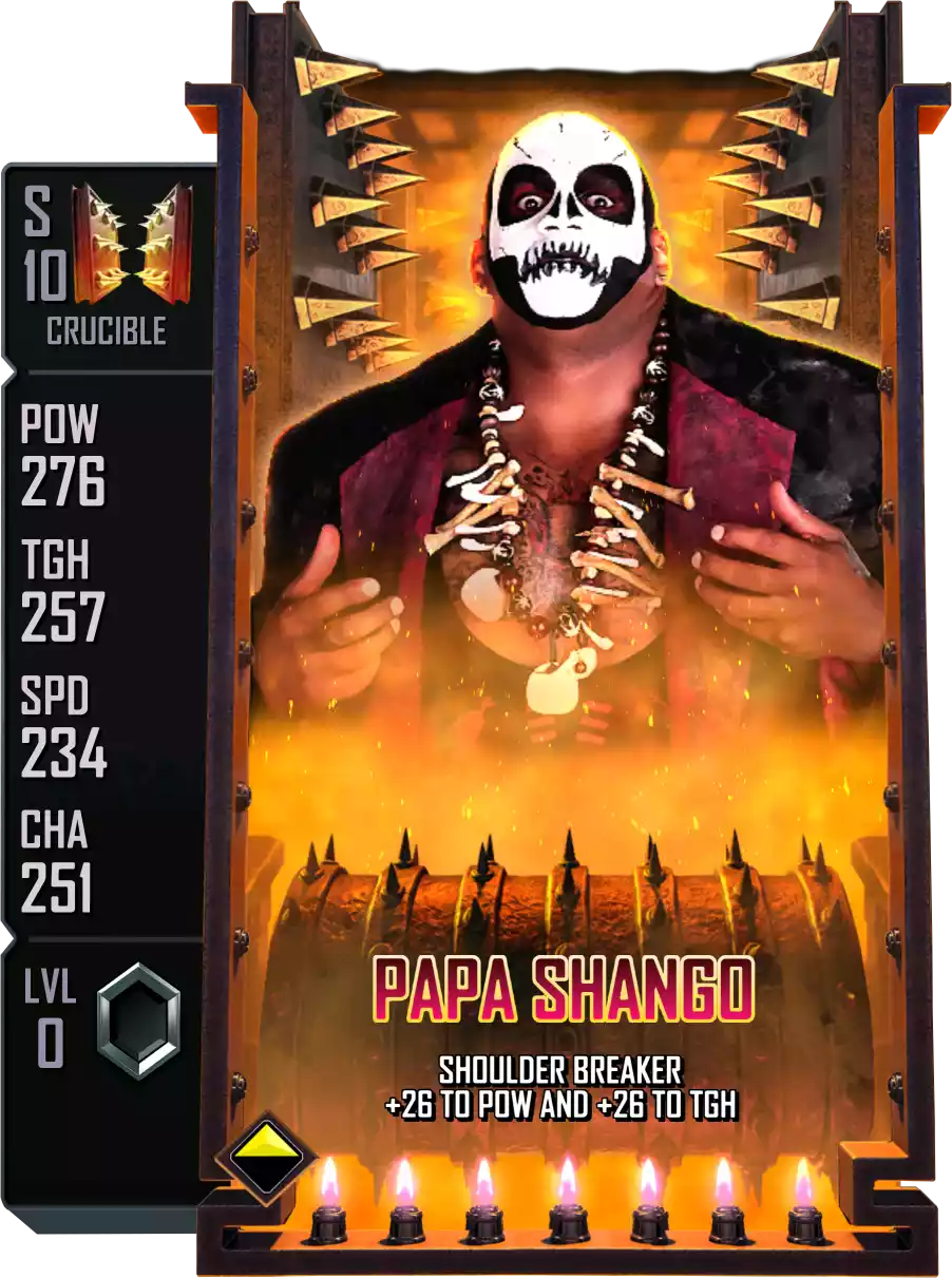 Crucible - Papa Shango - Standard Card from WWE Supercard
