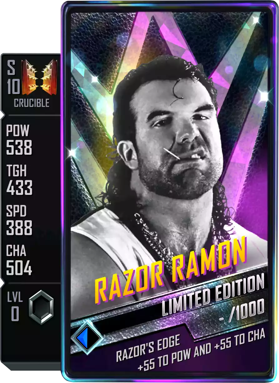 Crucible - Razor Ramon - Limited Edition Card from WWE Supercard