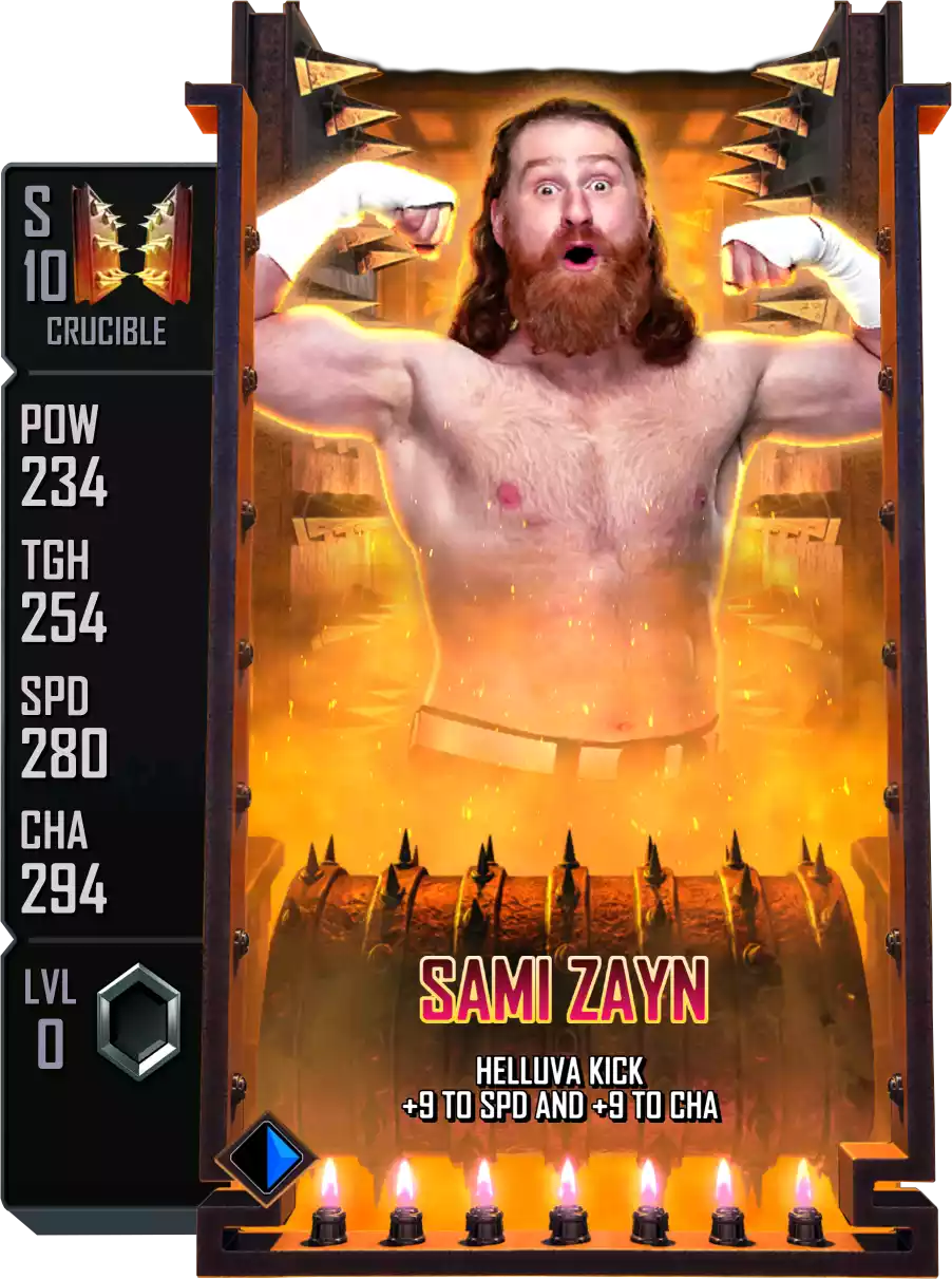 Crucible - Sami Zayn - Standard Card from WWE Supercard