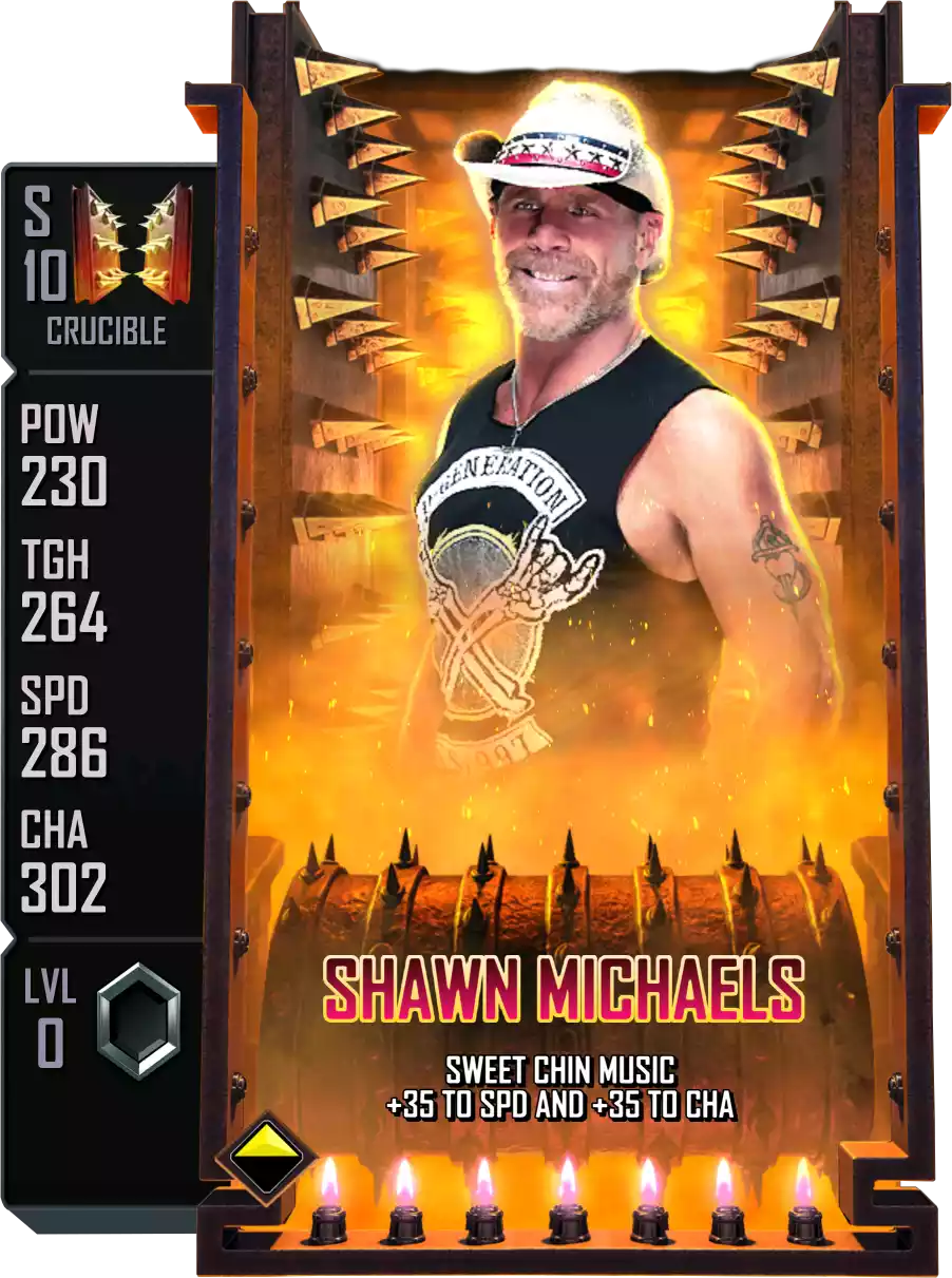 Crucible - Shawn Michaels - Standard Card from WWE Supercard