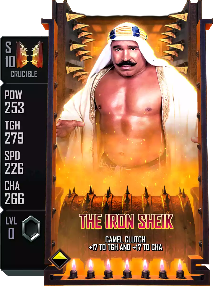 Crucible - The Iron Sheik - Standard Card from WWE Supercard