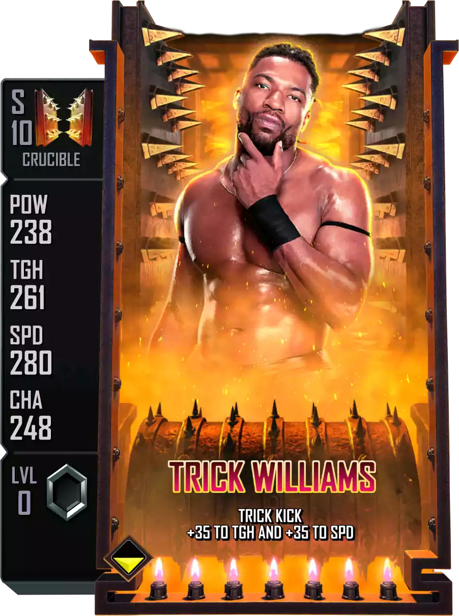 Crucible - Trick Williams - Standard Card from WWE Supercard