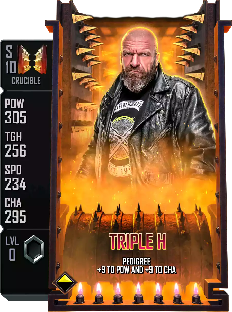 Crucible - Triple H - Standard Card from WWE Supercard