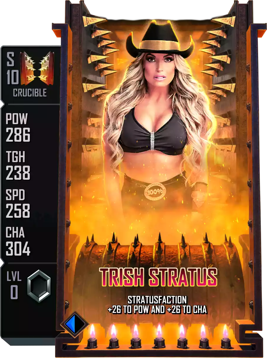 Crucible - Trish Stratus - Standard Card from WWE Supercard