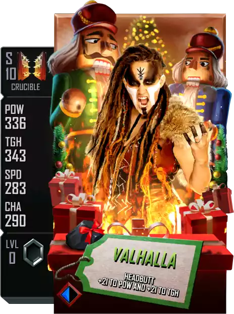 Crucible - Valhalla - Winter Holidays Card from WWE Supercard