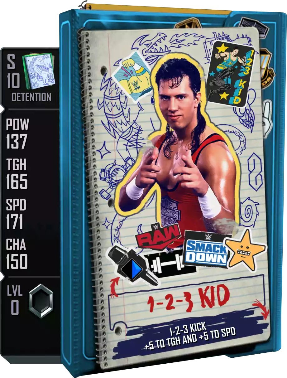 Detention - 1-2-3 Kid - Standard Card from WWE Supercard