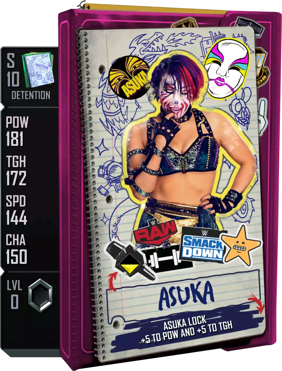 Detention - Asuka - Standard Card from WWE Supercard