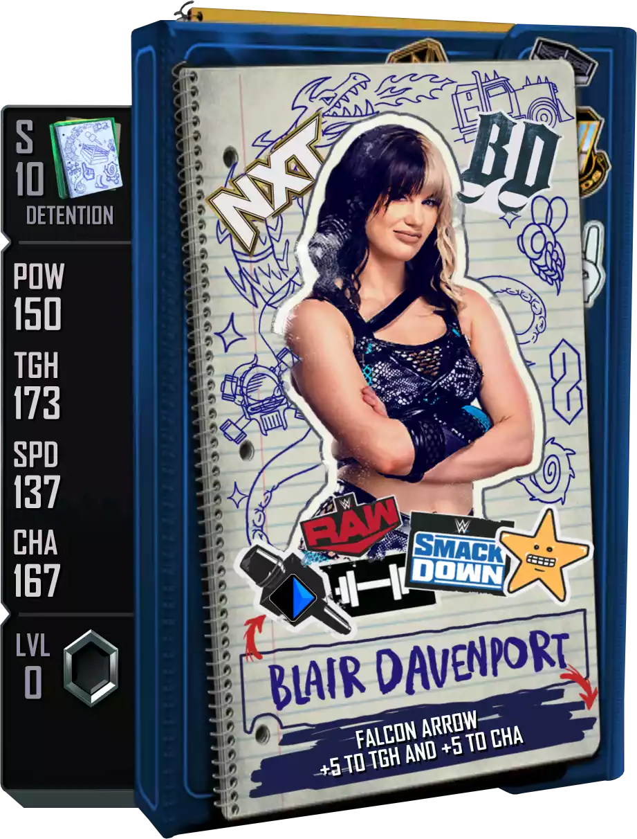 Detention - Blair Davenport - Standard Card from WWE Supercard