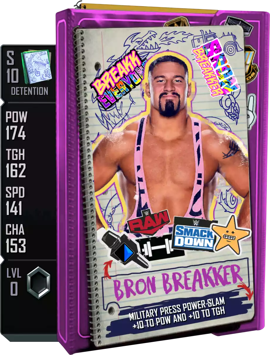 Detention - Bron Breakker - Standard Card from WWE Supercard