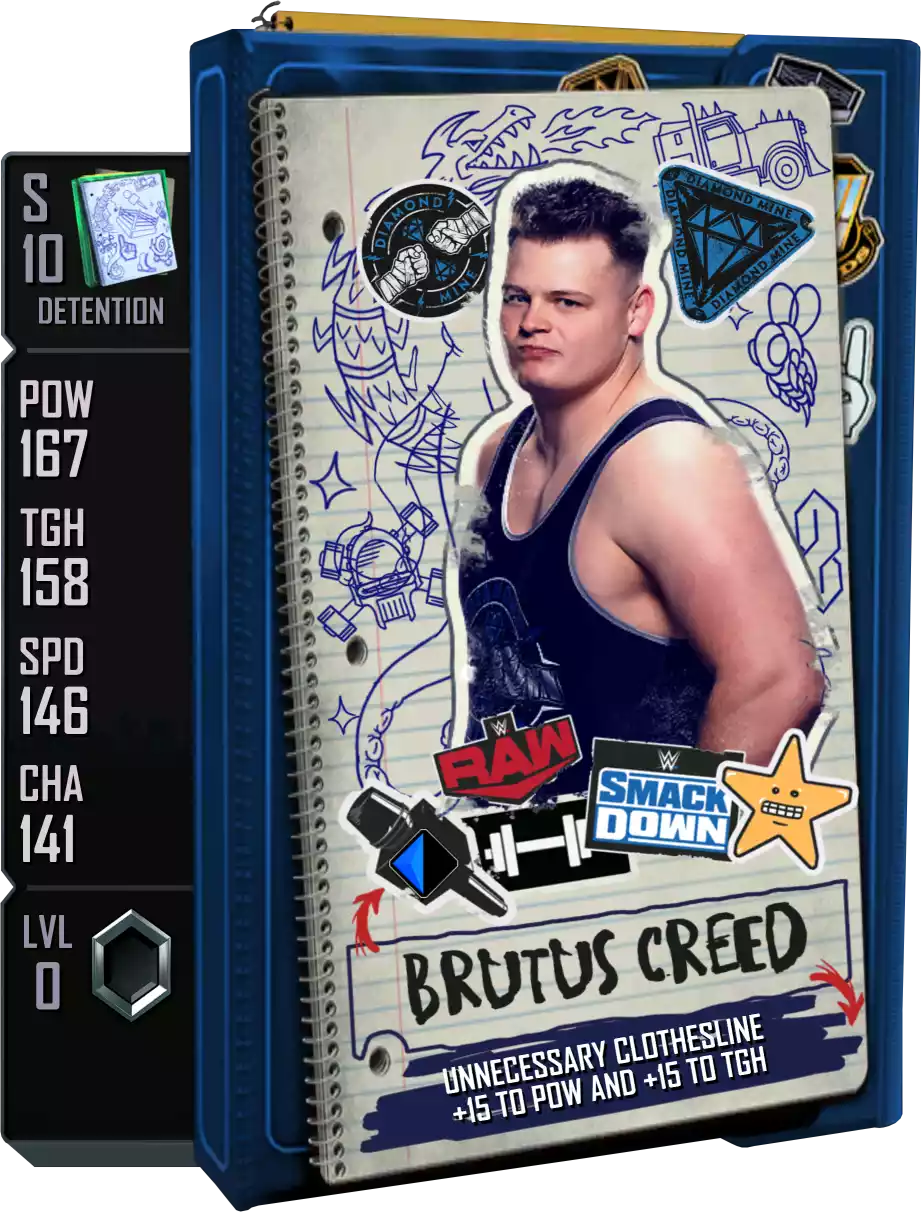 Detention - Brutus Creed - Standard Card from WWE Supercard