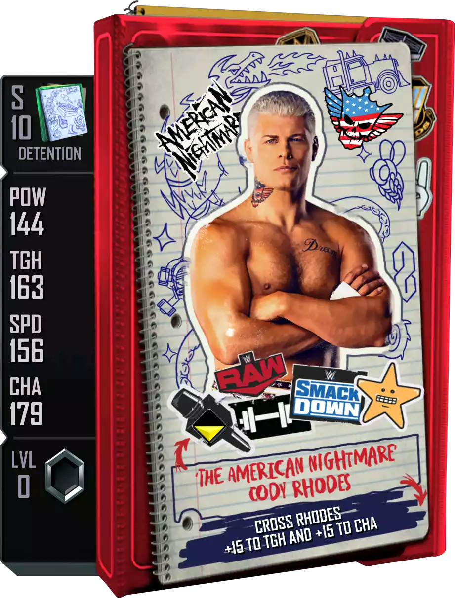 Detention - Cody Rhodes - Standard Card from WWE Supercard