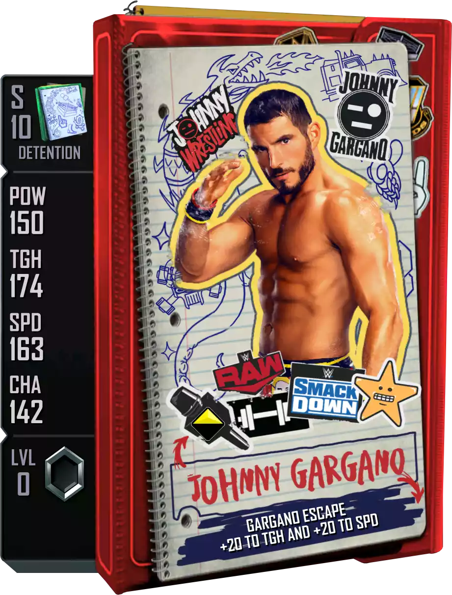 Detention - Johnny Gargano - Standard Card from WWE Supercard