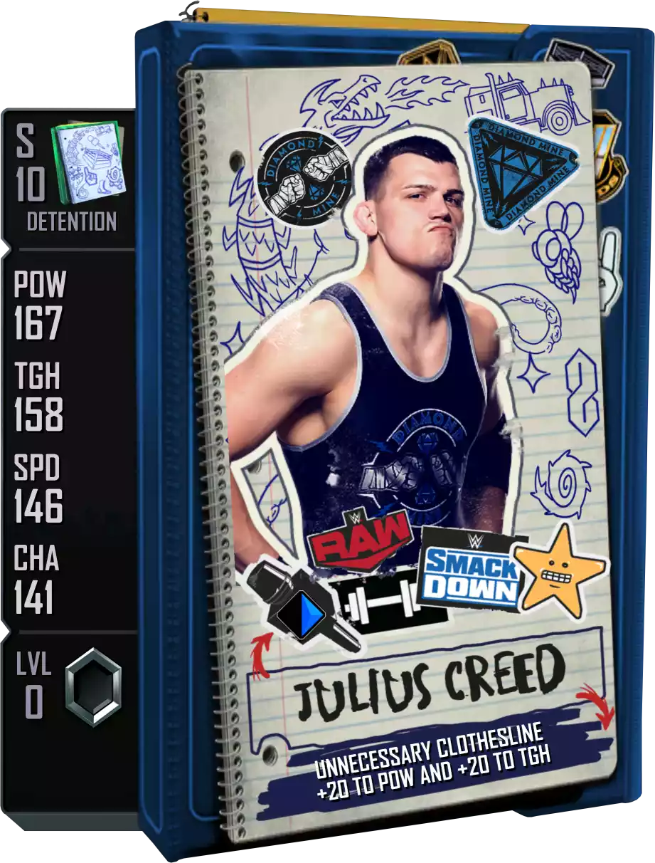 Detention - Julius Creed - Standard Card from WWE Supercard