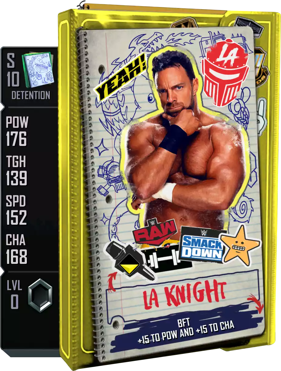 Detention - LA Knight - Standard Card from WWE Supercard