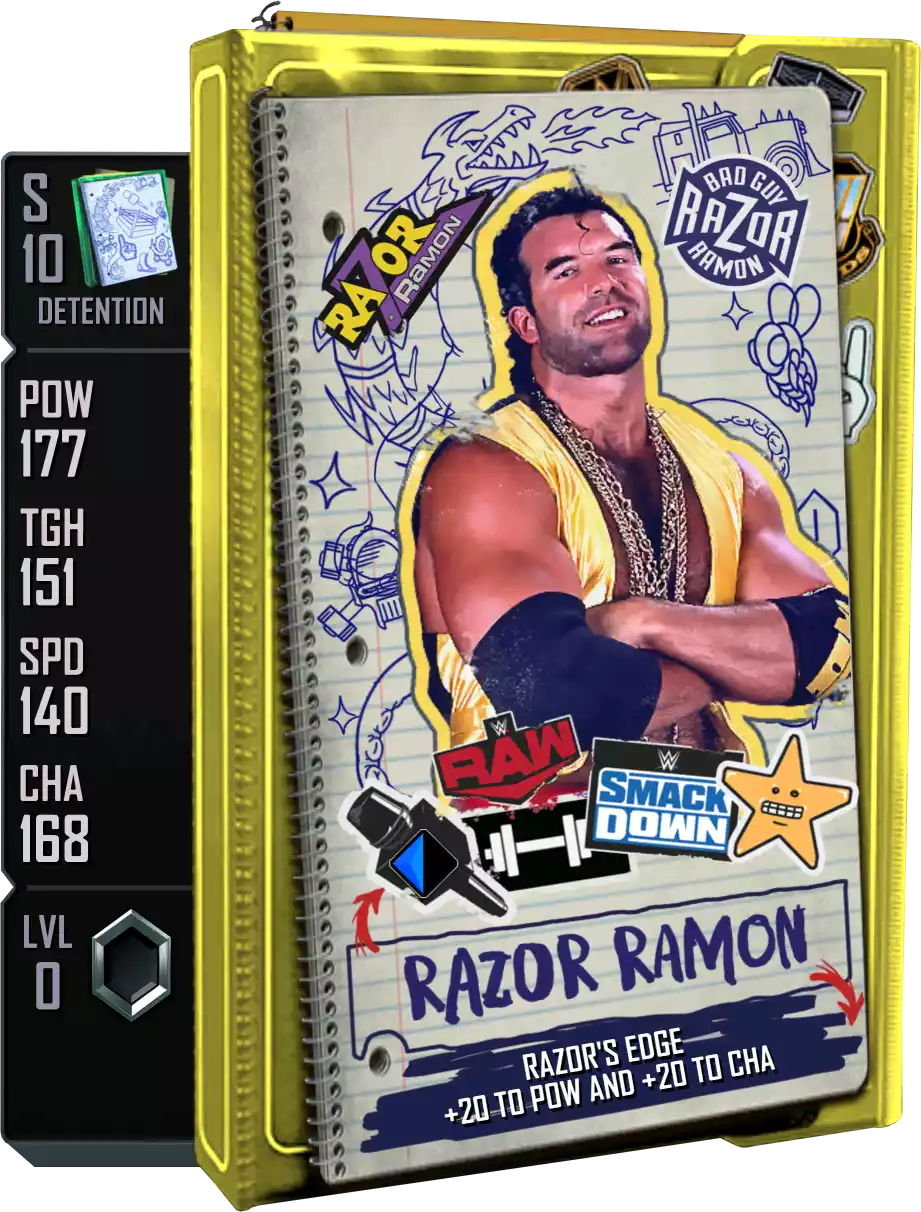 Detention - Razor Ramon - Standard Card from WWE Supercard