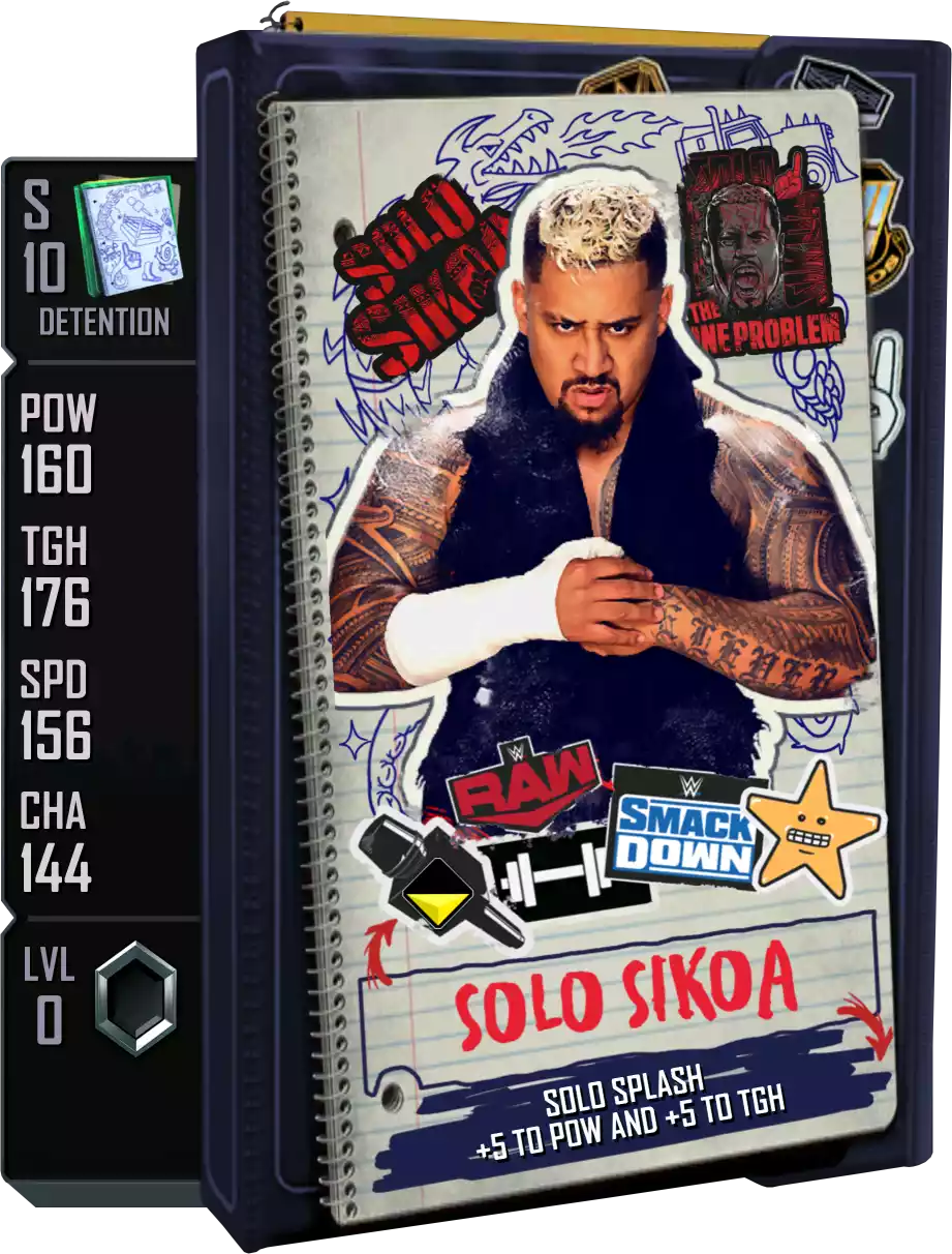 Detention - Solo Sikoa - Standard Card from WWE Supercard