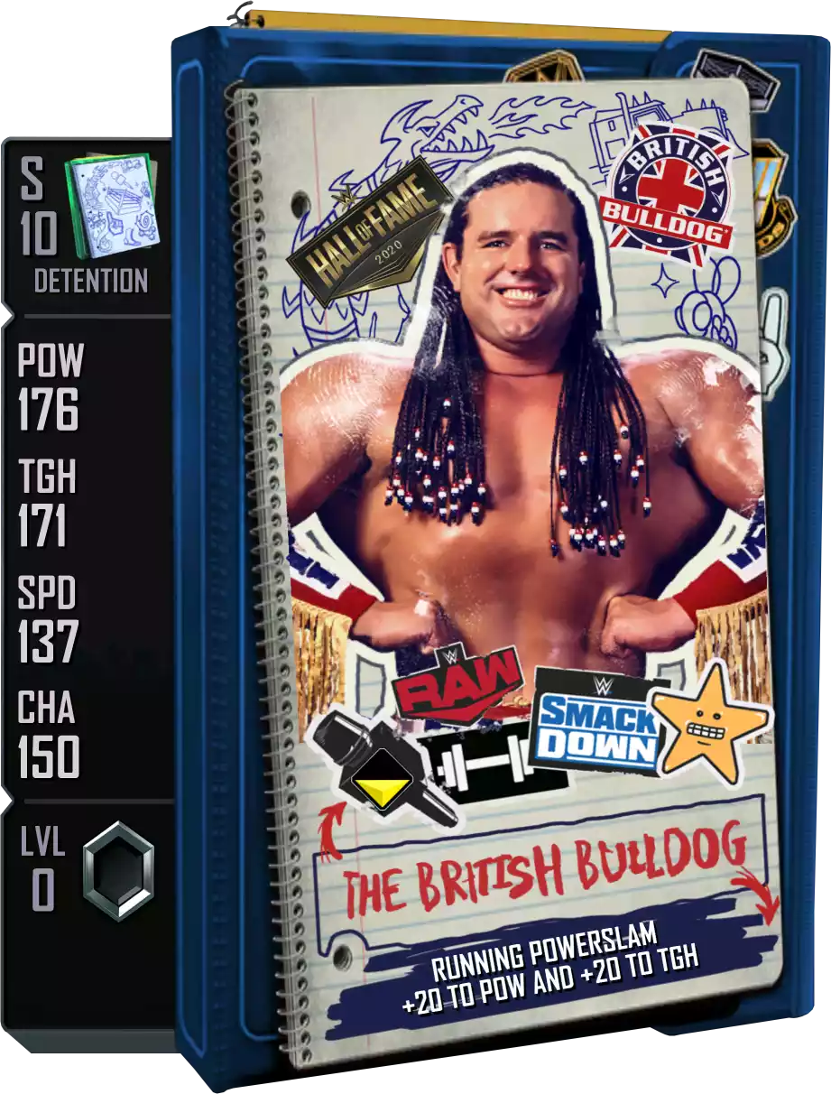 Detention - The British Bulldog - Standard Card from WWE Supercard