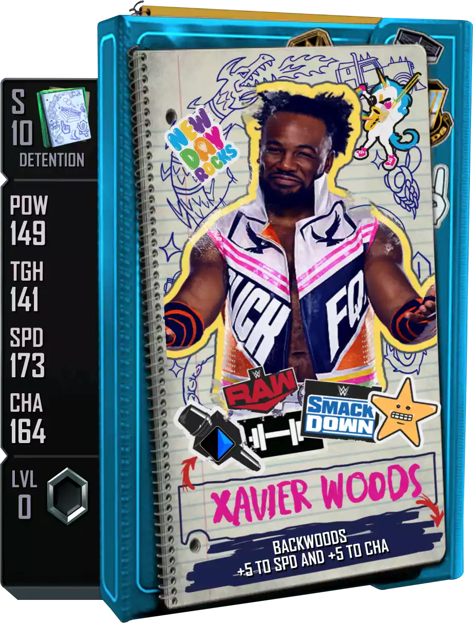 Detention - Xavier Woods - Standard Card from WWE Supercard