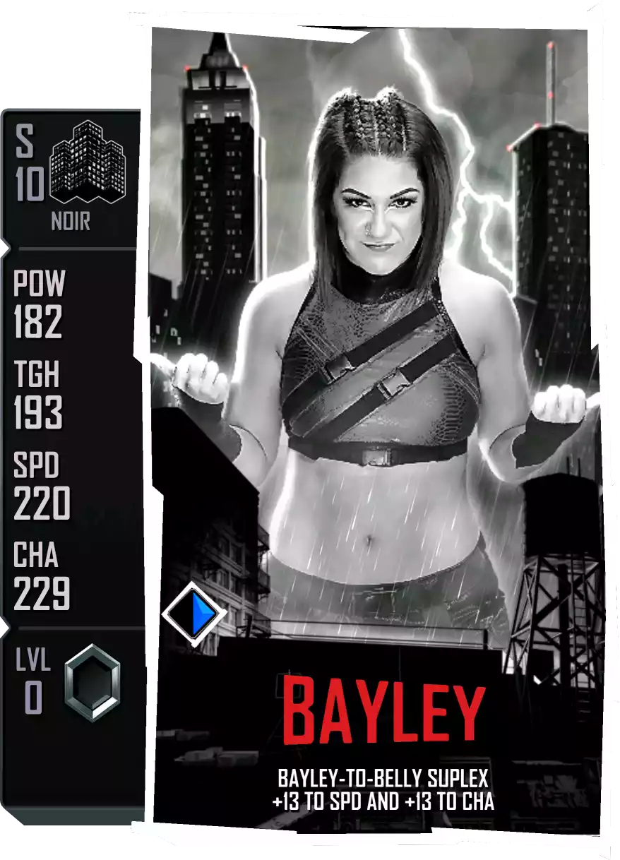Noir - Bayley - Standard Card from WWE Supercard