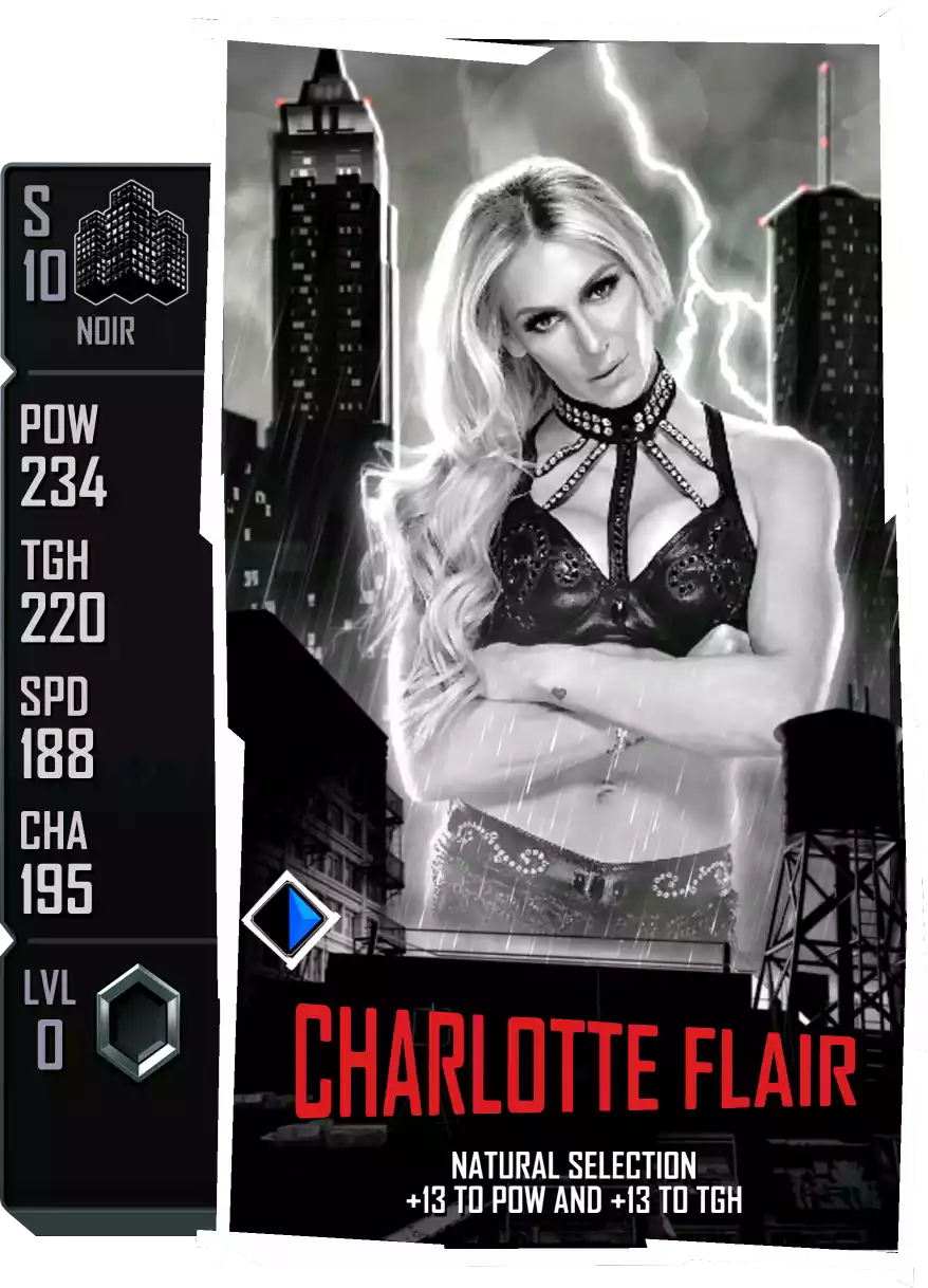 Noir - Charlotte Flair - Standard Card from WWE Supercard