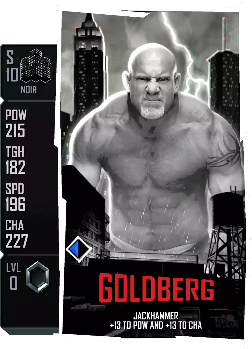 Noir - Goldberg - Standard Card from WWE Supercard