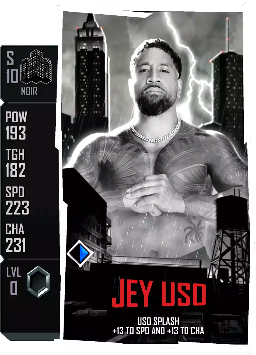 Noir - Jey Uso - Standard Card from WWE Supercard