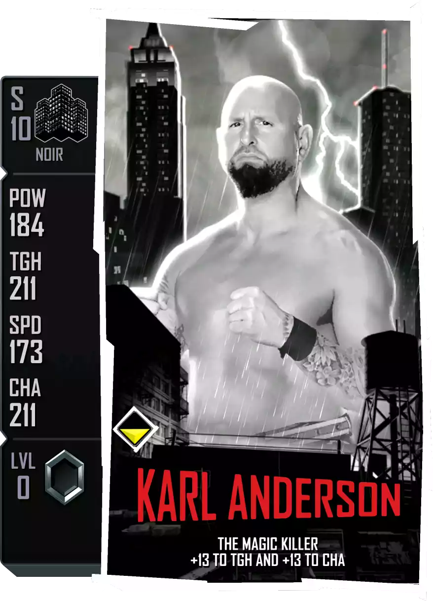 Noir - Karl Anderson - Standard Card from WWE Supercard