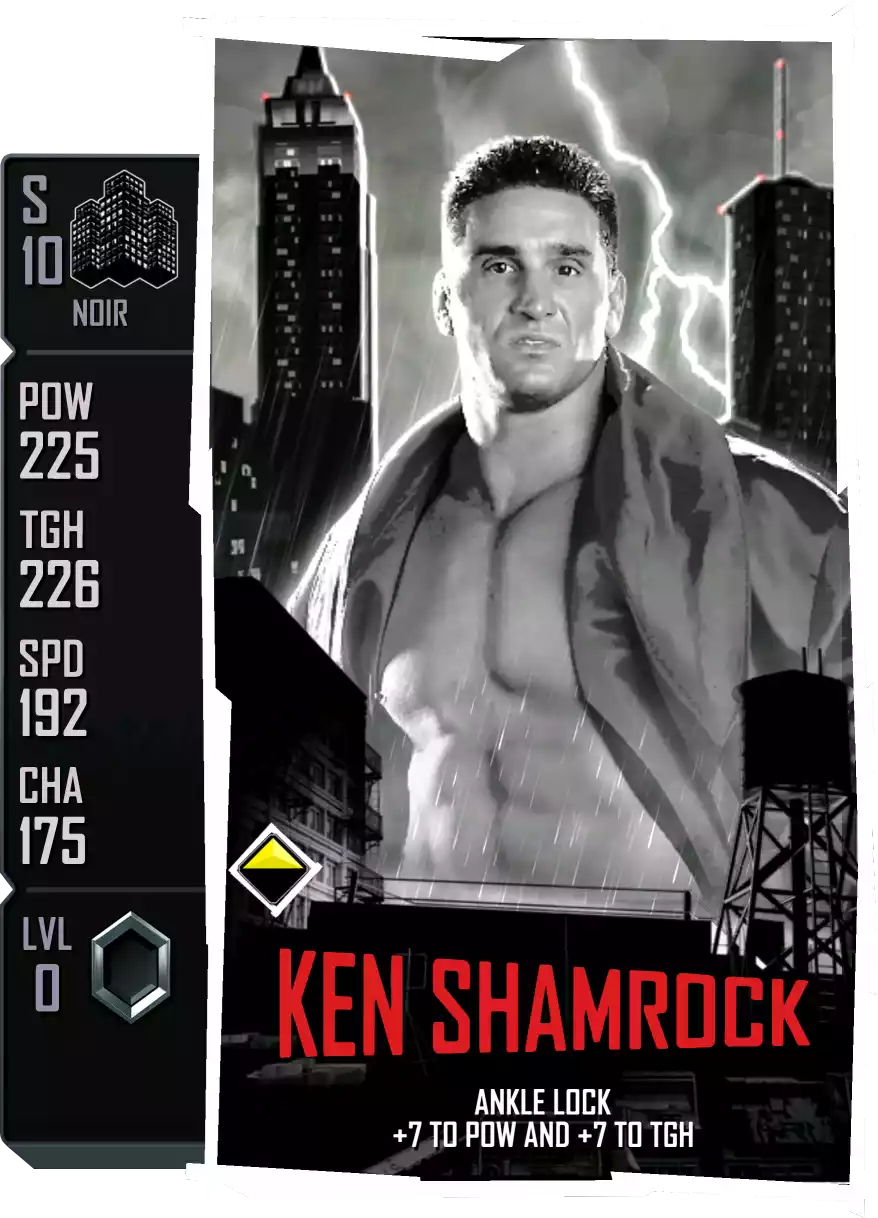 Noir - Ken Shamrock - Standard Card from WWE Supercard