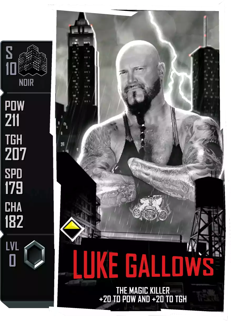 Noir - Luke Gallows - Standard Card from WWE Supercard