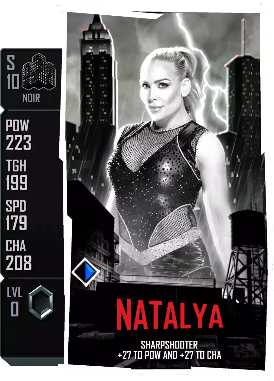 Noir - Natalya - Standard Card from WWE Supercard