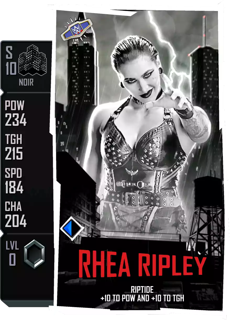 Noir - Rhea Ripley - Standard Card from WWE Supercard