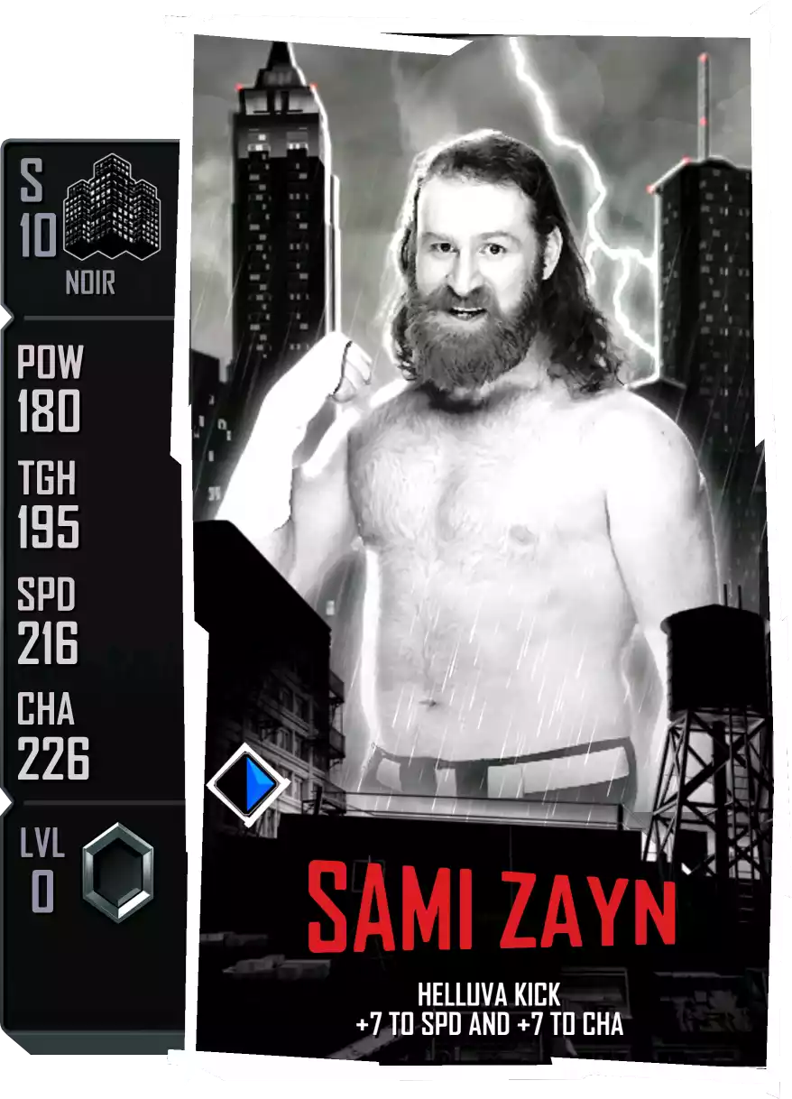 Noir - Sami Zayn - Standard Card from WWE Supercard