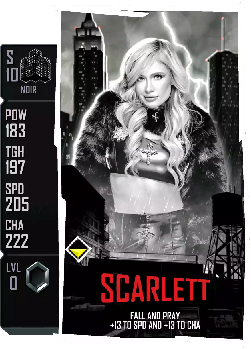 Noir - Scarlett - Standard Card from WWE Supercard