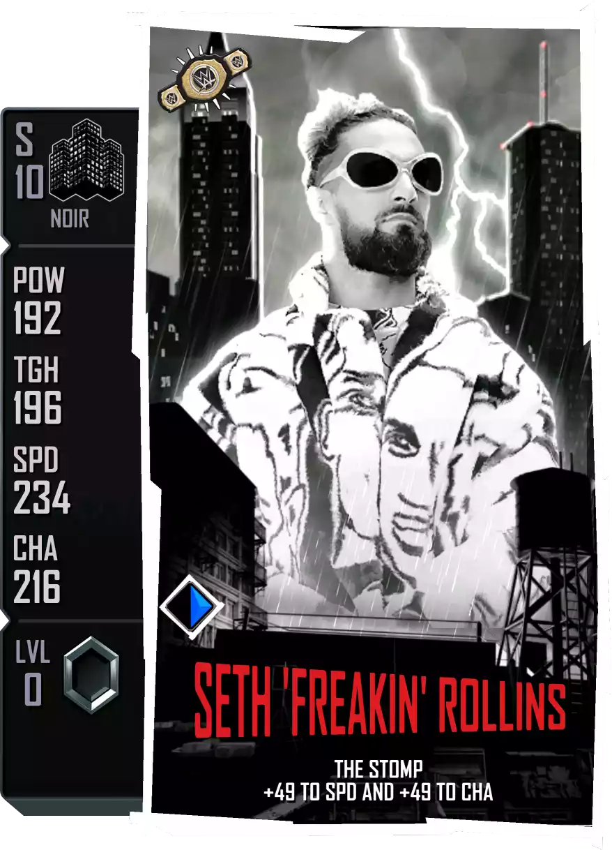 Noir - Seth Rollins - Standard Card from WWE Supercard