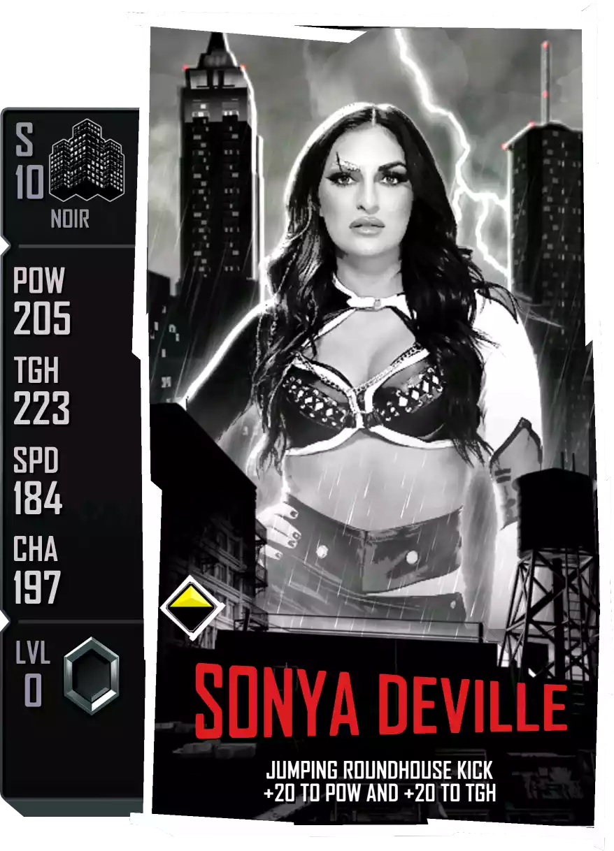 Noir - Sony Deville - Standard Card from WWE Supercard