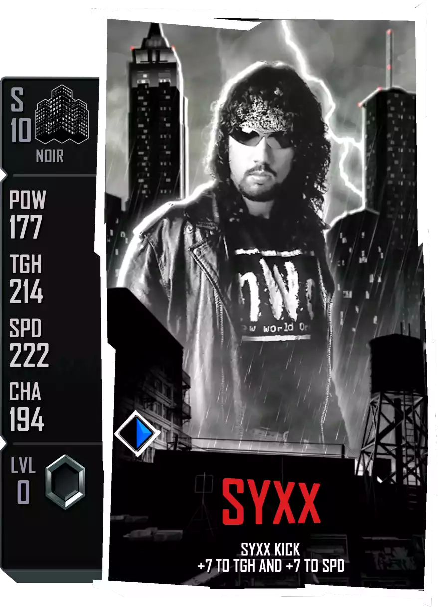 Noir - Syxx - Standard Card from WWE Supercard