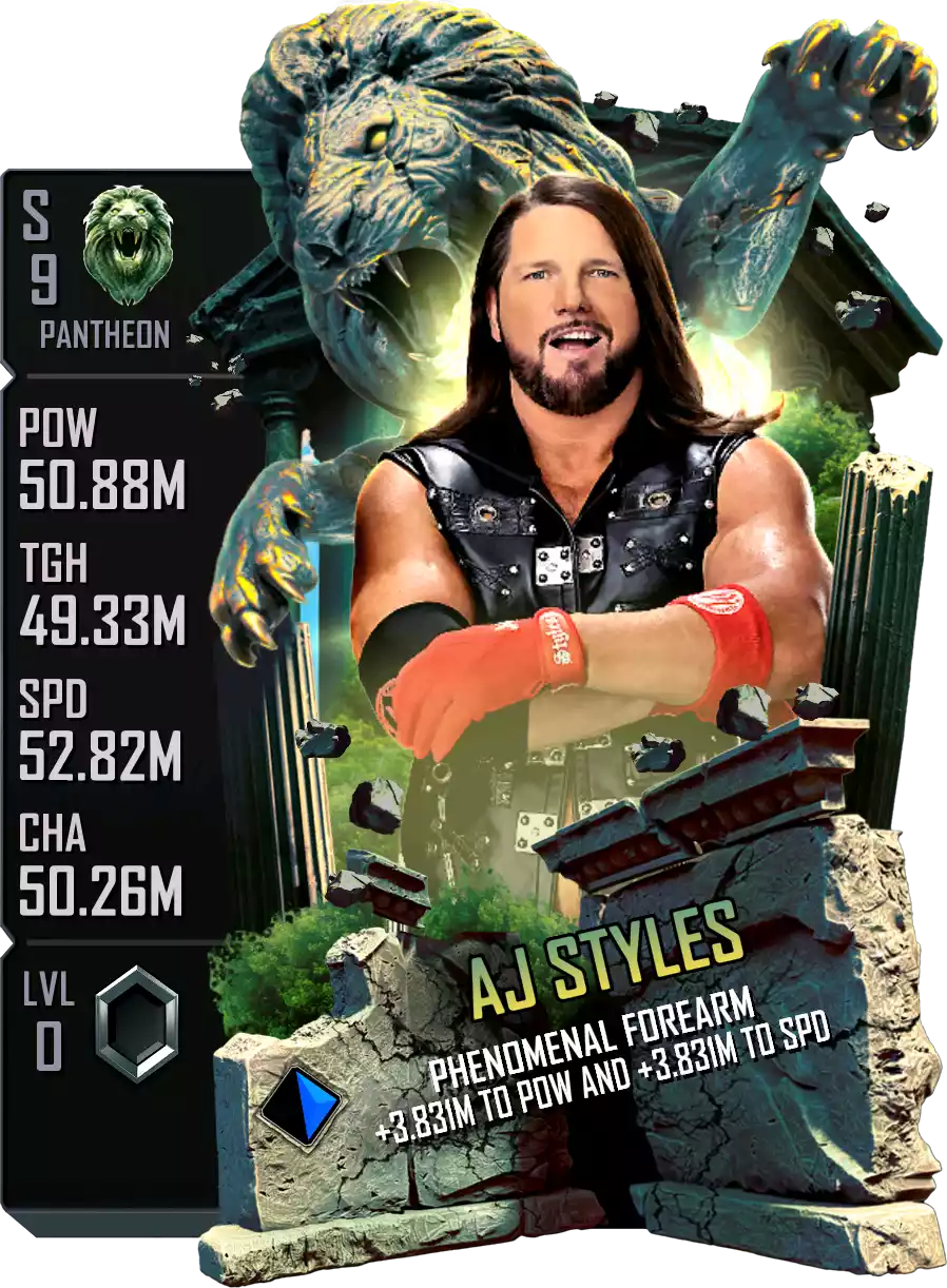 Pantheon - AJ Styles - Standard Card from WWE Supercard