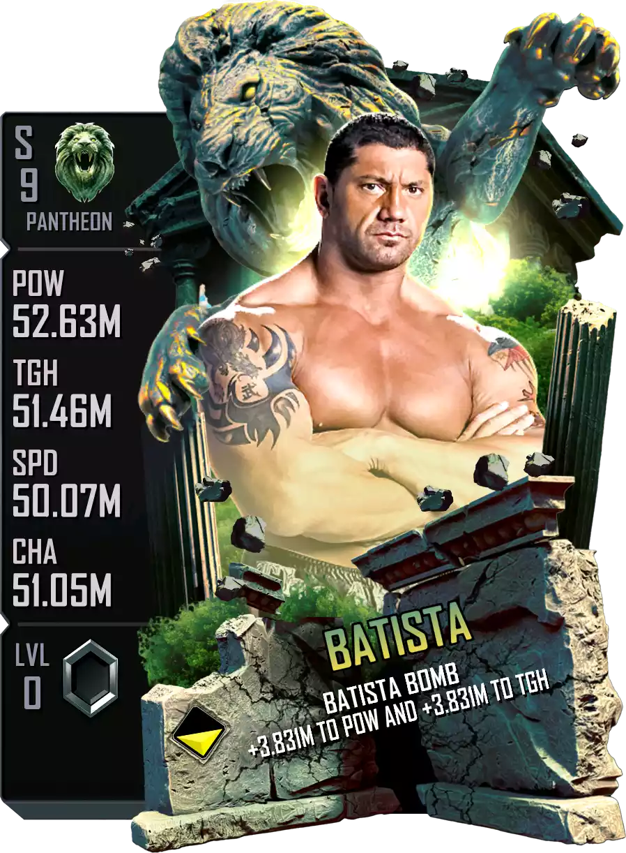 Pantheon - Batista - Standard Card from WWE Supercard