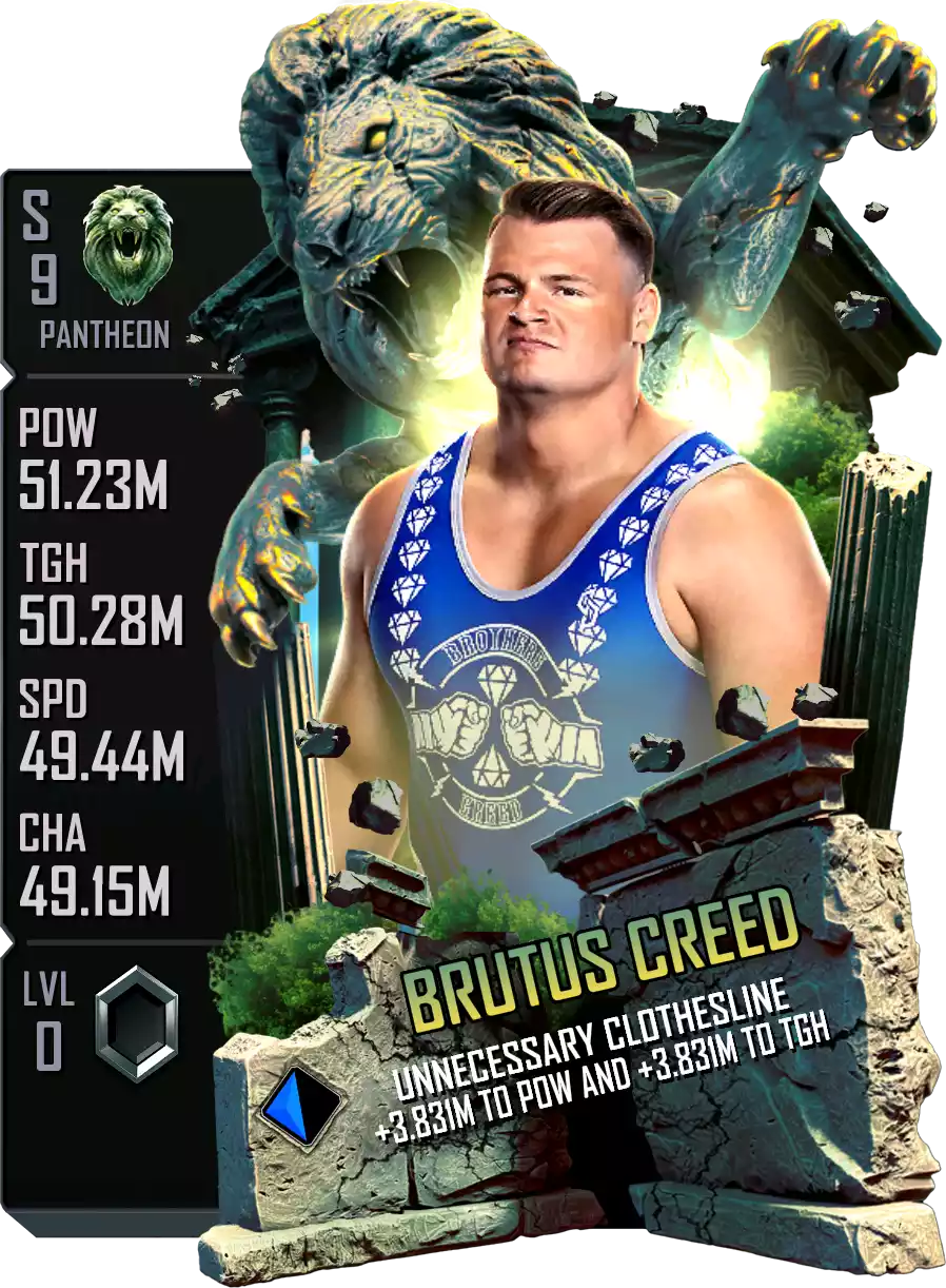 Pantheon - Brutus Creed - Standard Card from WWE Supercard