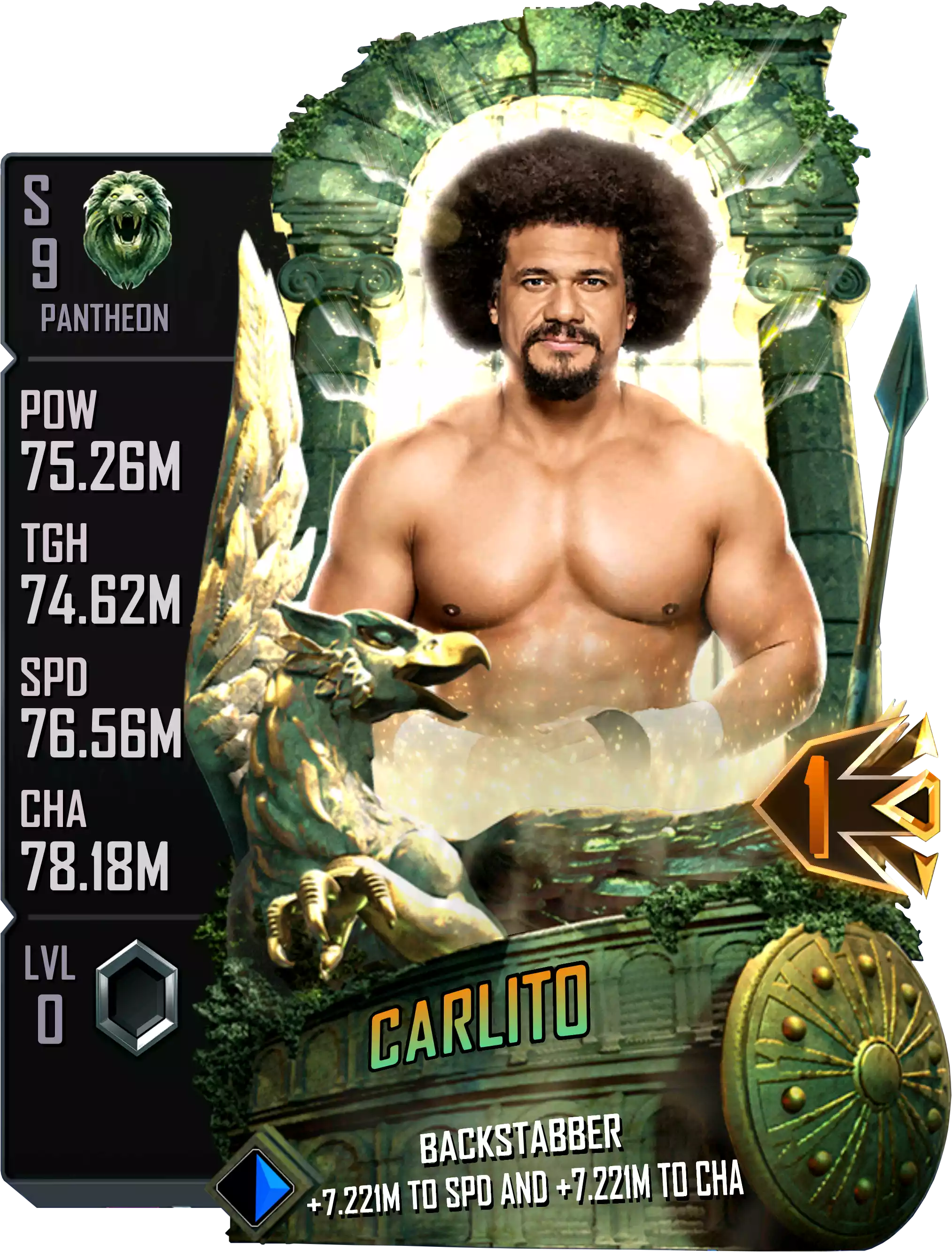 Pantheon, Carlito, Ranked Event Card from WWE Supercard