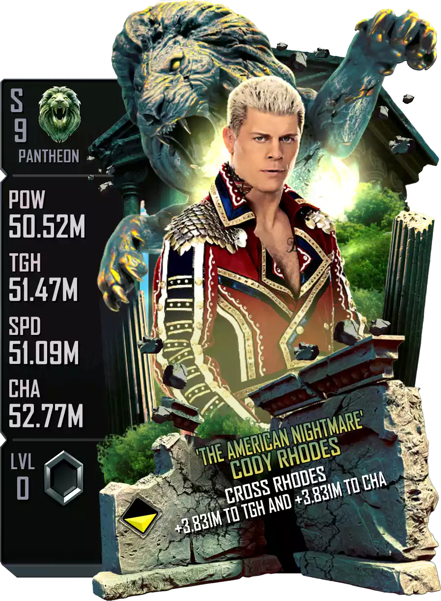 Pantheon - Cody Rhodes - Standard Card from WWE Supercard