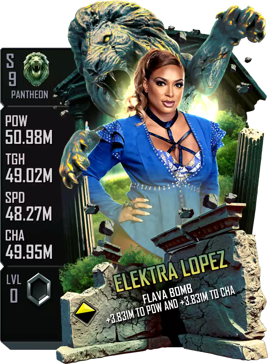 Pantheon - Elektra Lopez - Standard Card from WWE Supercard